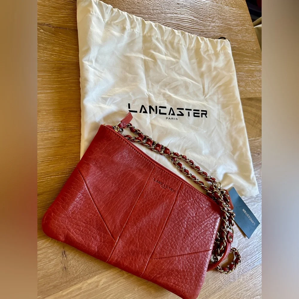 Red Leather Crossbody Bag - Picture 2 of 8